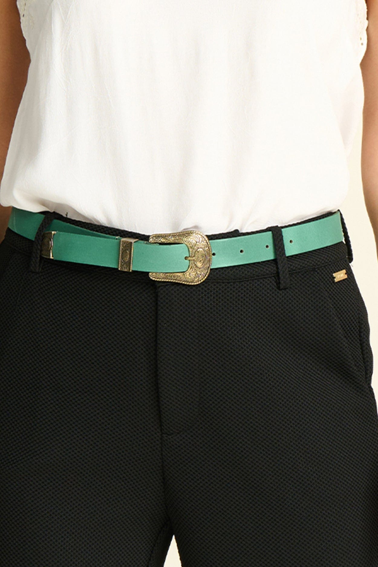 POM Amsterdam Belts BELT - Billie Leather Green