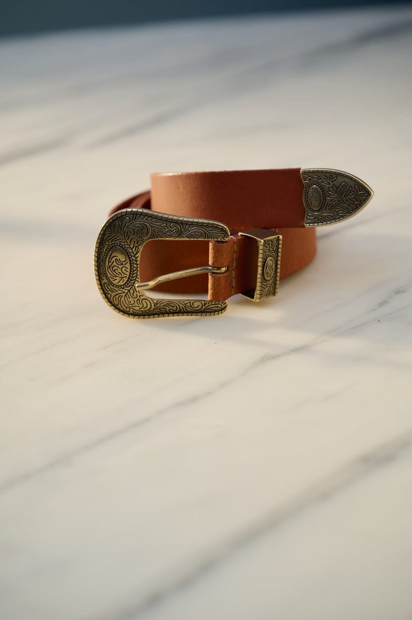 POM Amsterdam Belts Brown / 75 BELT - Billie Leather Chestnut