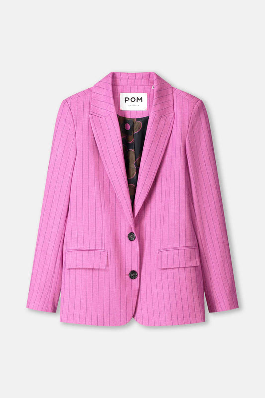 POM Amsterdam Blazers BLAZER - Rose Doux Striped