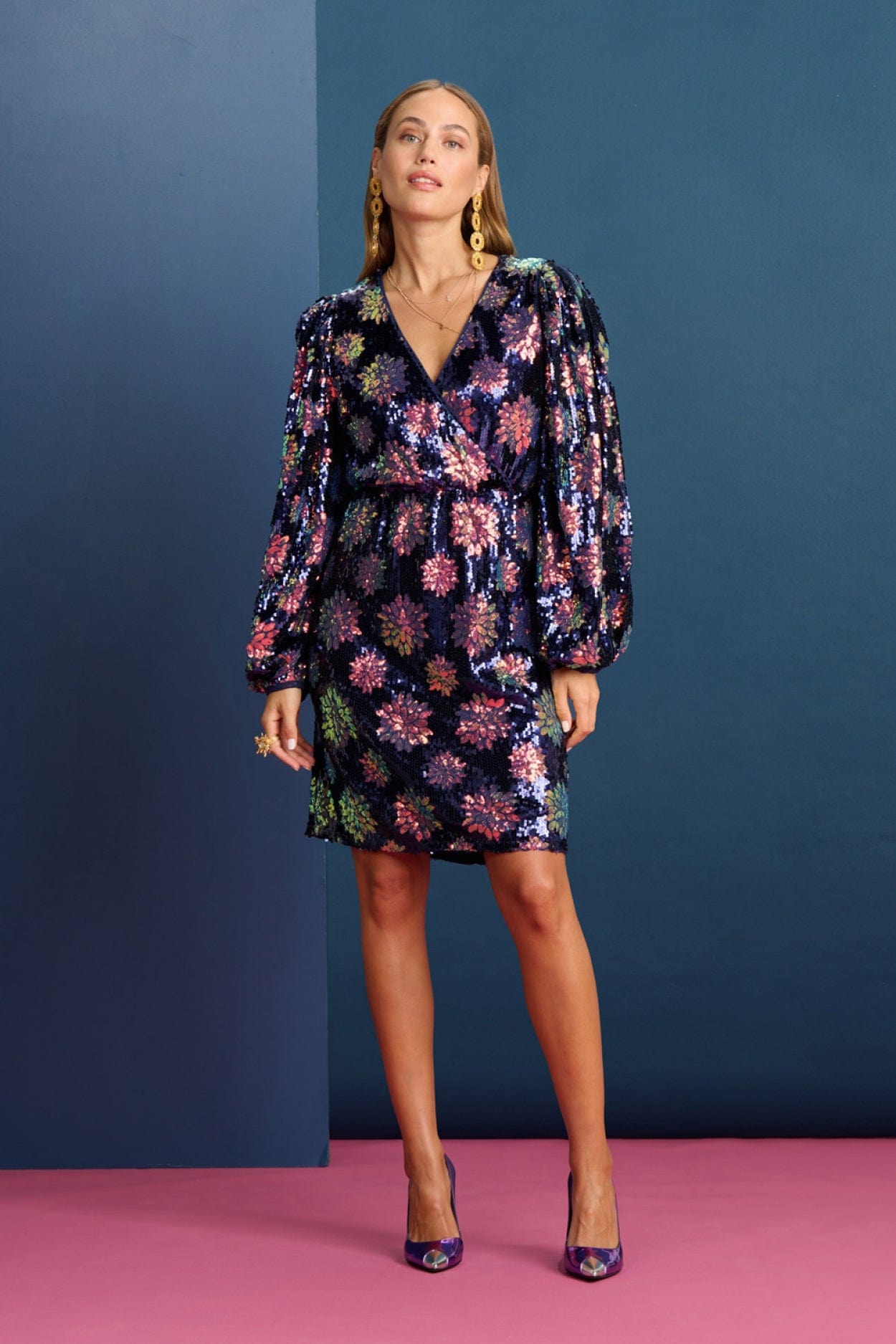 POM Amsterdam Dresses Blue / 34 DRESS - Mesmerizing