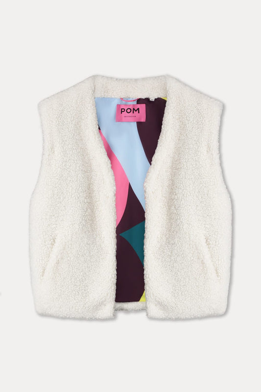 POM Amsterdam Gilets GILET - Gina Ecru