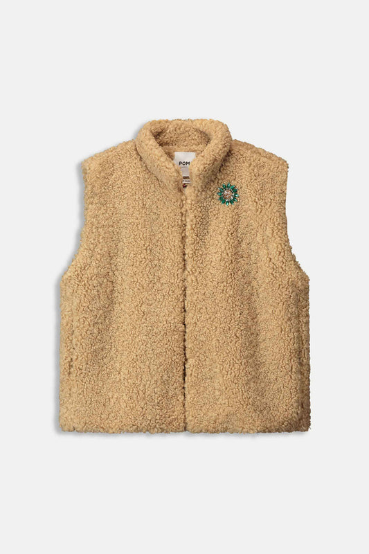 POM Amsterdam Gilets GILET - Teddy Love Vintage Brown