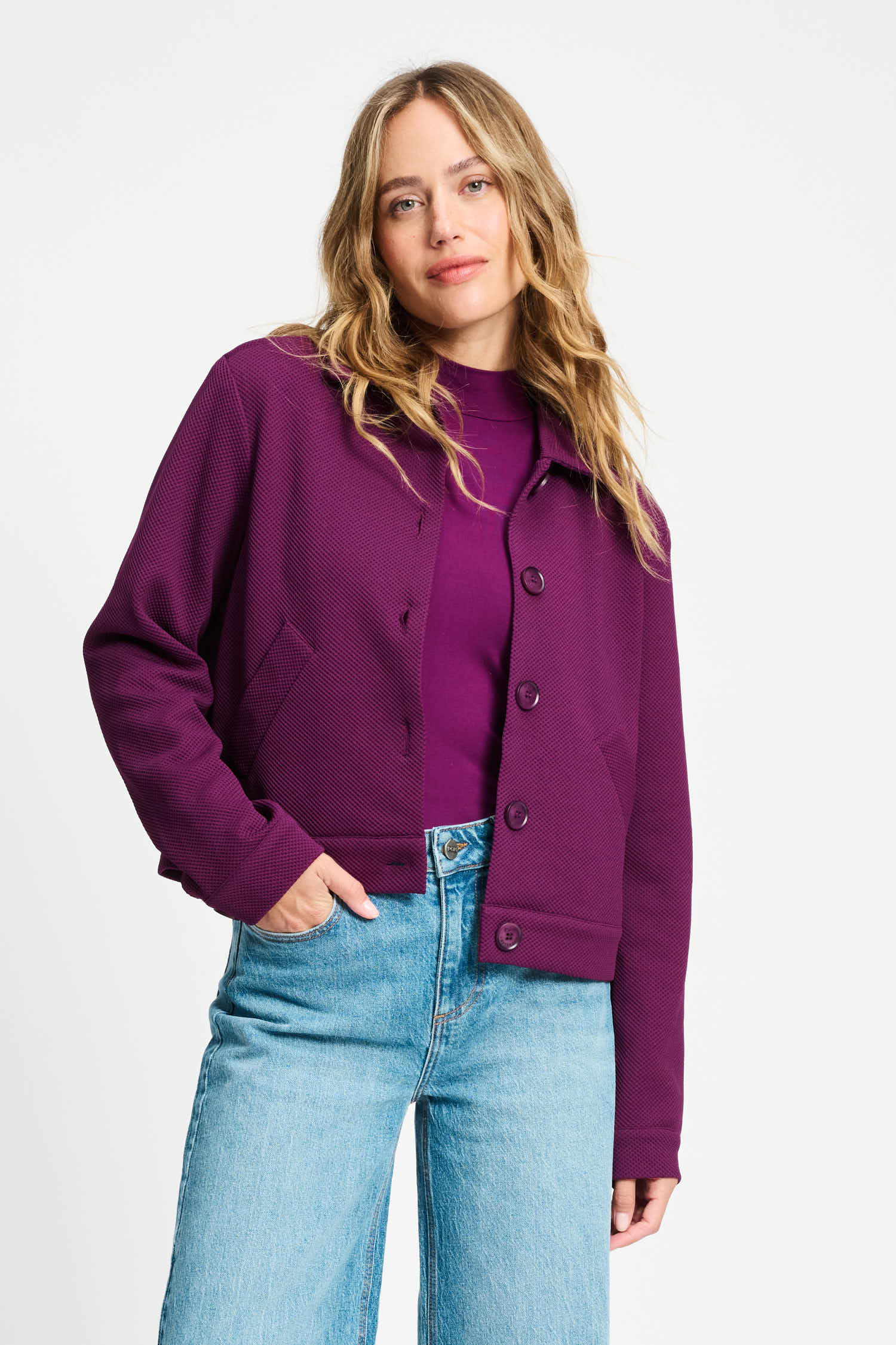 POM Amsterdam Jackets Purple / 34 JACKET - Iris Plum