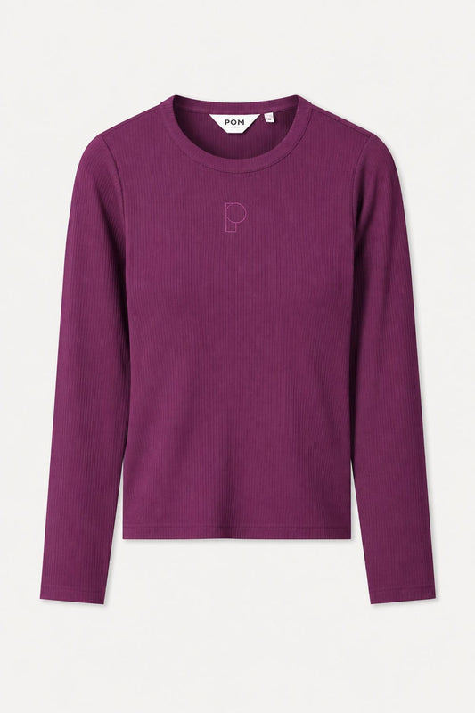 POM Amsterdam Longsleeves LONGSLEEVE - Rose Dark Plum