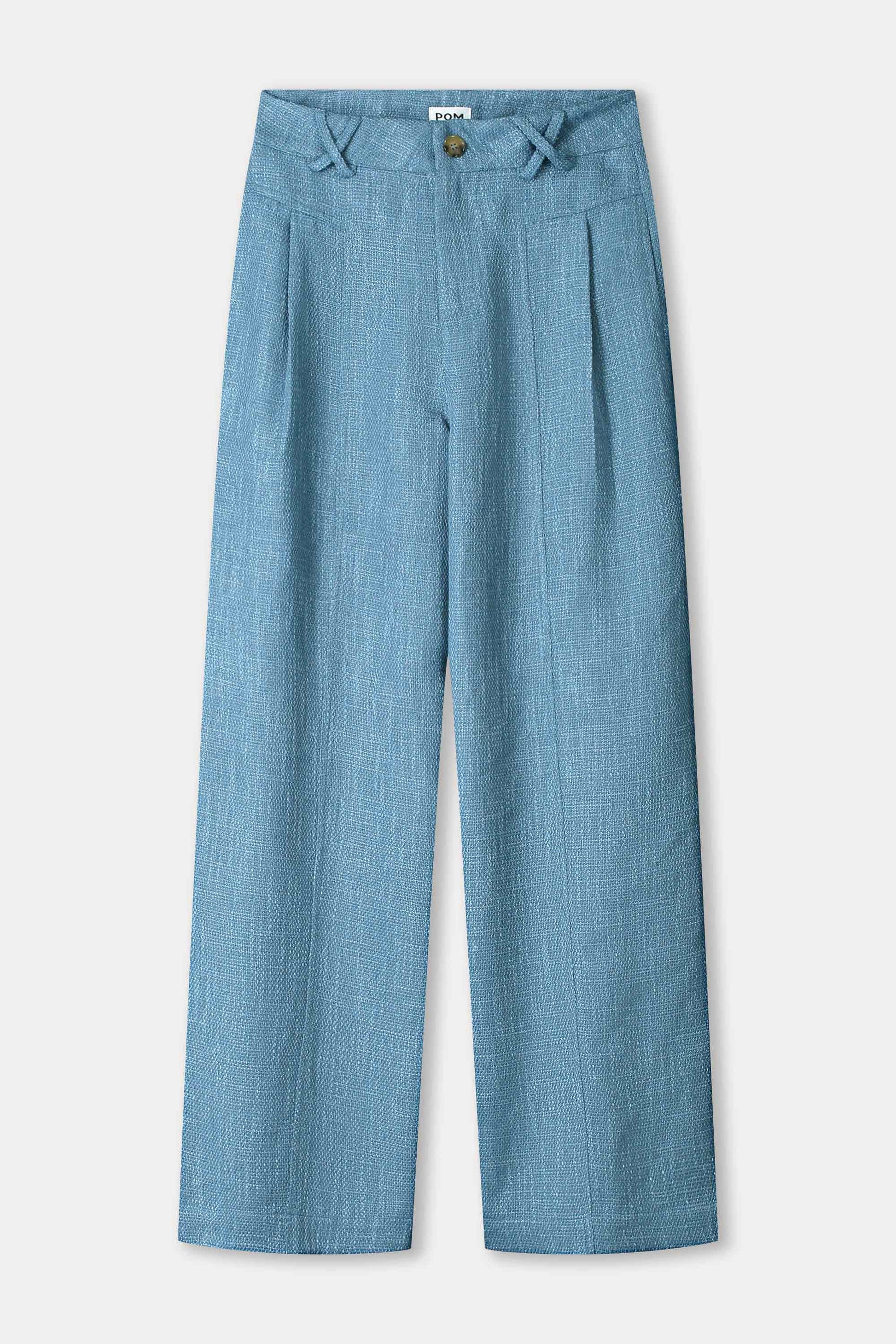 POM Amsterdam Pants PANTS - Bouclé Dawn Blue