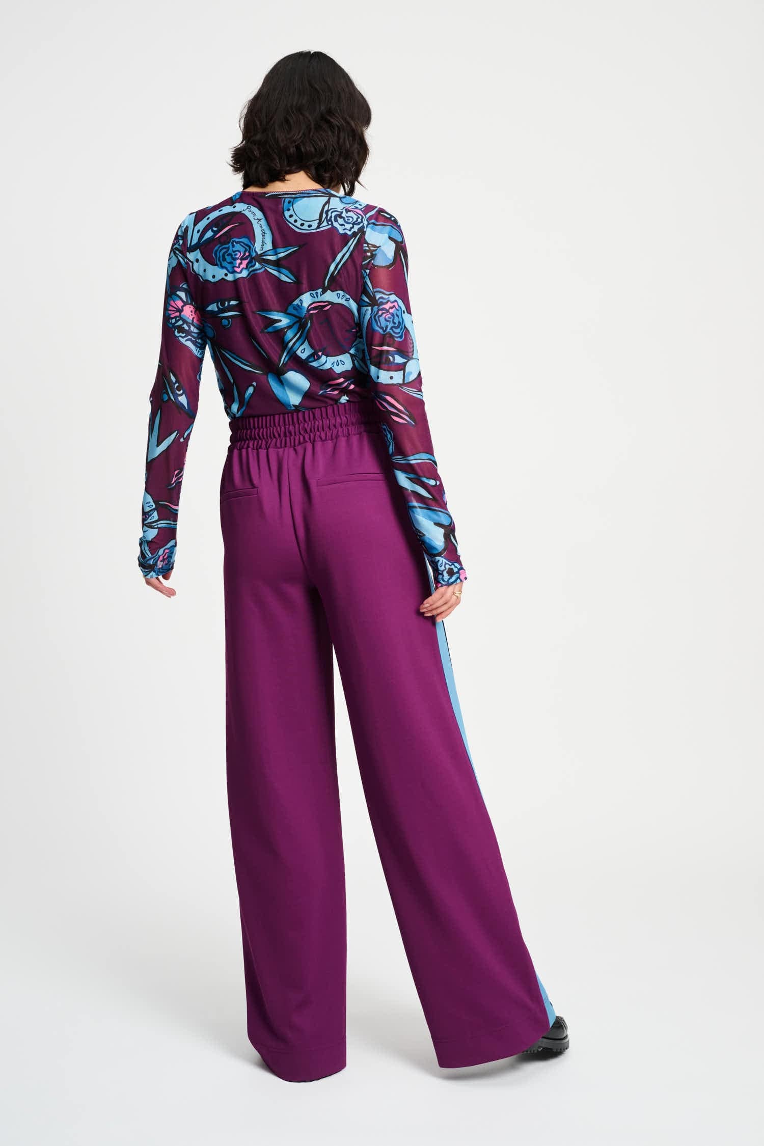 POM Amsterdam Pants PANTS - Colourblock Plum