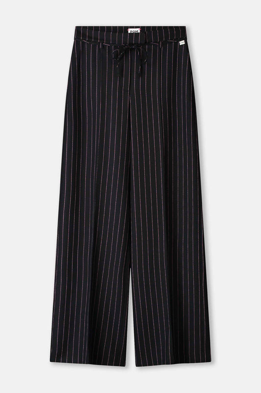 POM Amsterdam Pants PANTS - Noir Striped