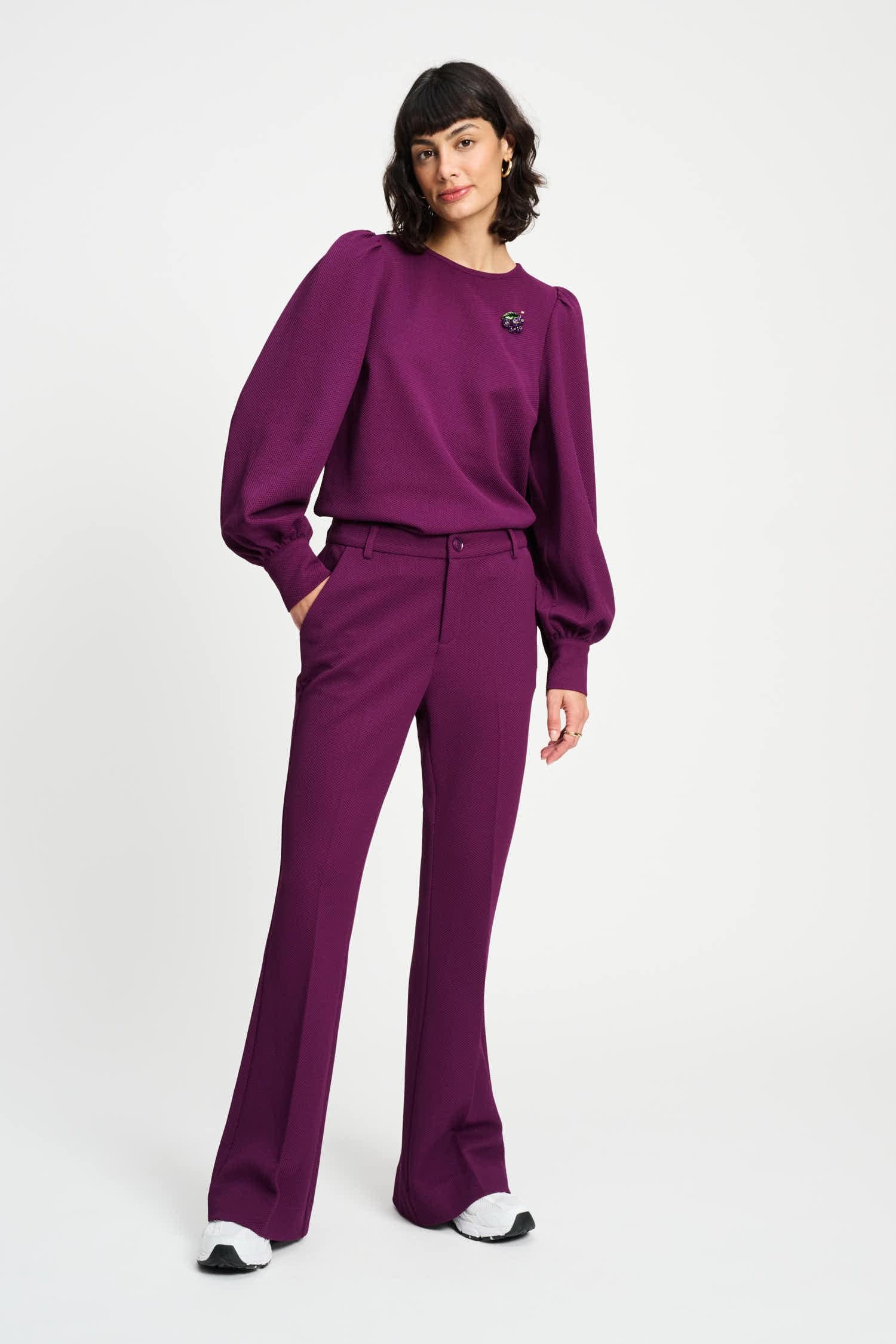 POM Amsterdam Pants Purple / 34 PANTS - Liv Plum