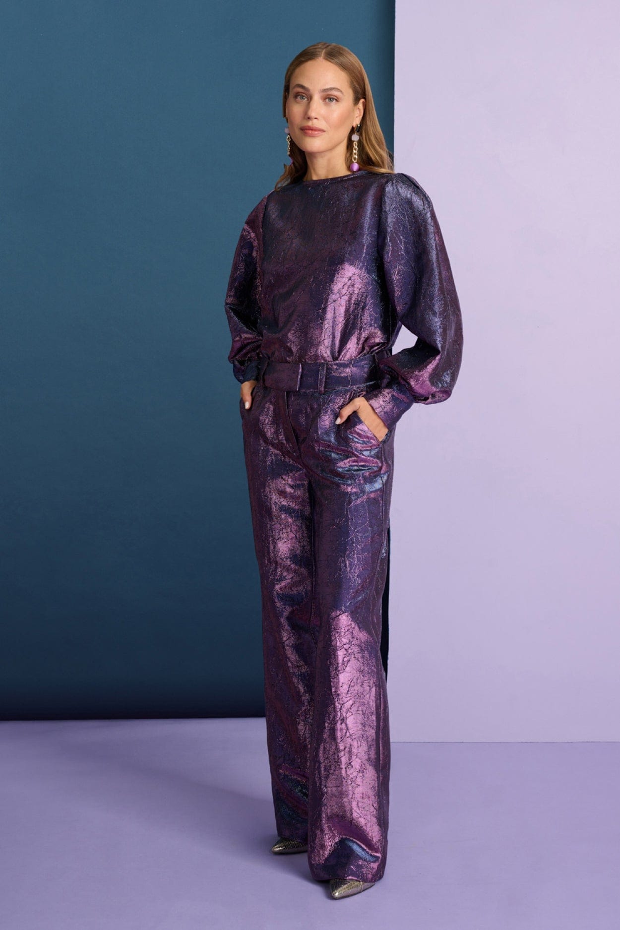 POM Amsterdam Pants Purple / 34 PANTS - Stardust Violet
