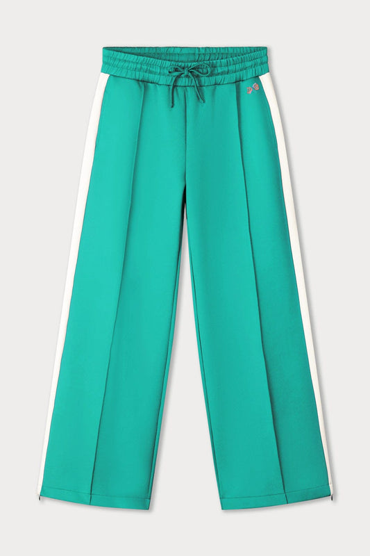 POM Amsterdam Pants TRACKPANTS - Stripe Wander Green