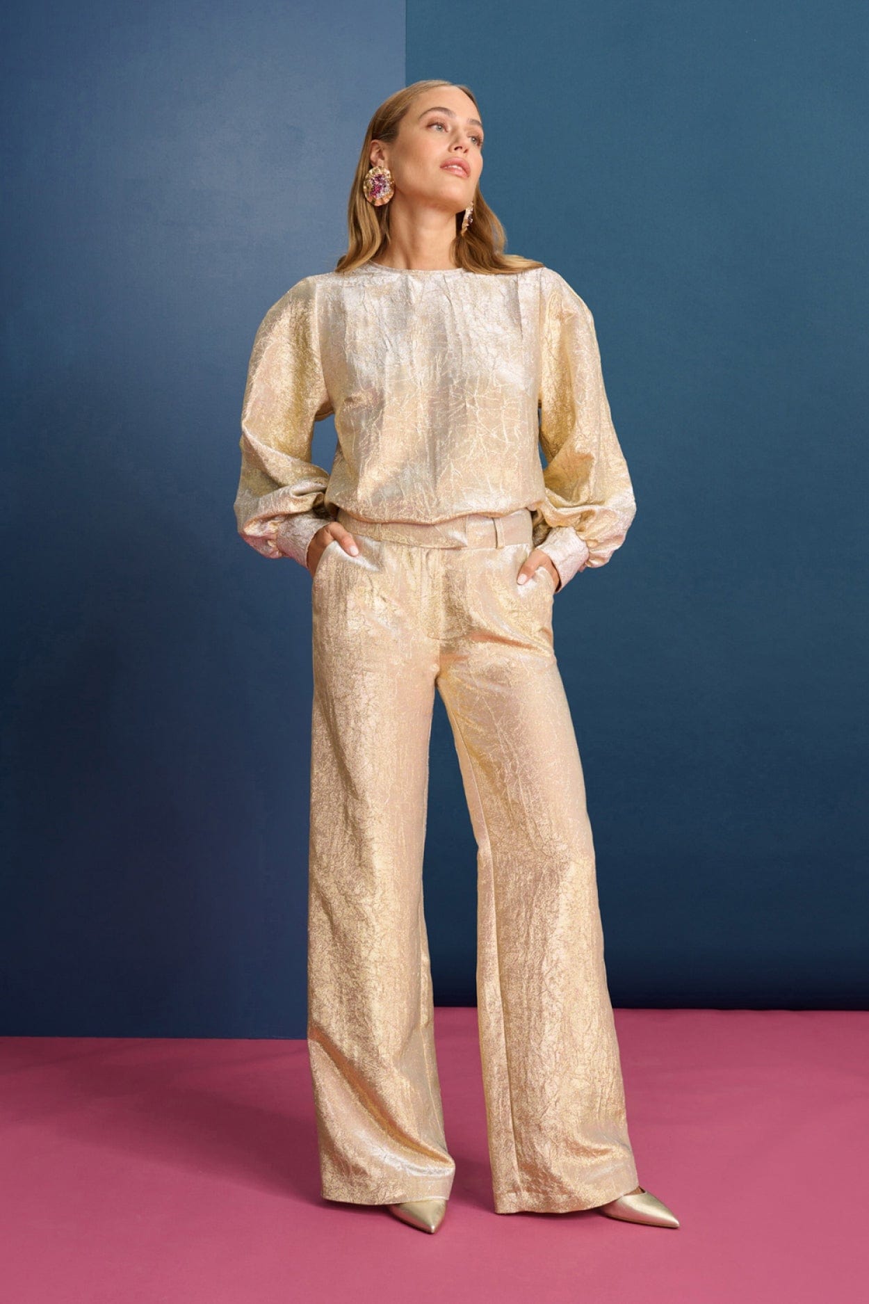 POM Amsterdam Pants Yellow / 34 PANTS - Stardust Gold