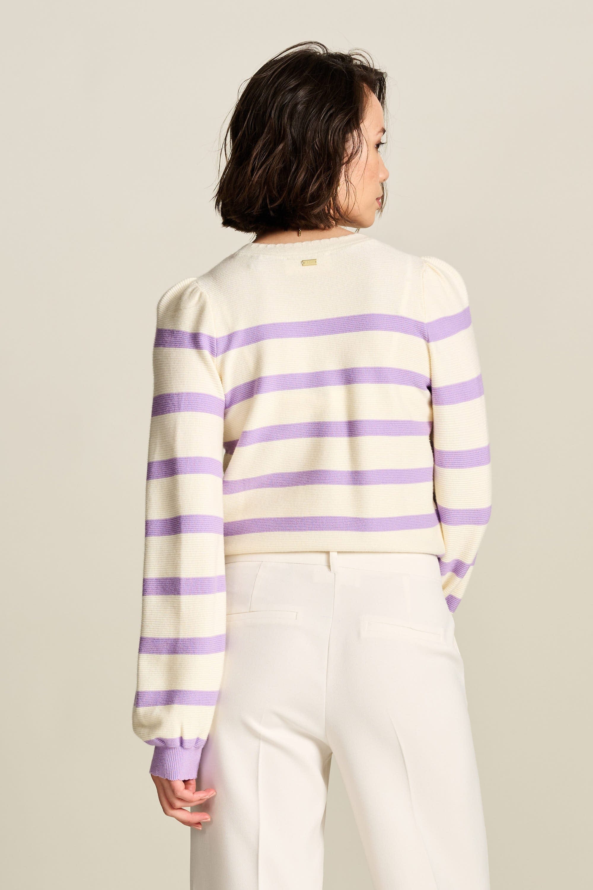 POM Amsterdam Pullovers PULLOVER - Striped Purple