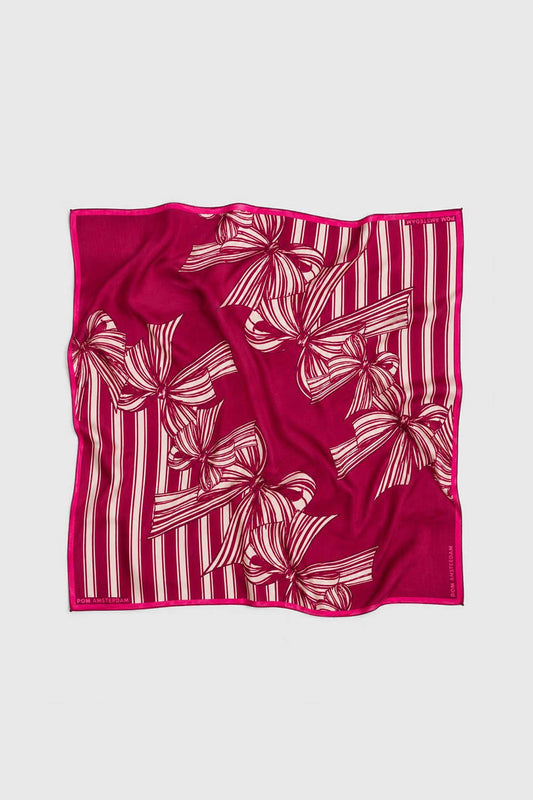 POM Amsterdam Scarves Red / OS SHAWL - Maya Ribbon Red