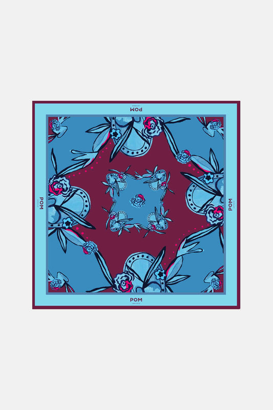 POM Amsterdam Shawls Blue / OS SHAWL - Mystic Dinner