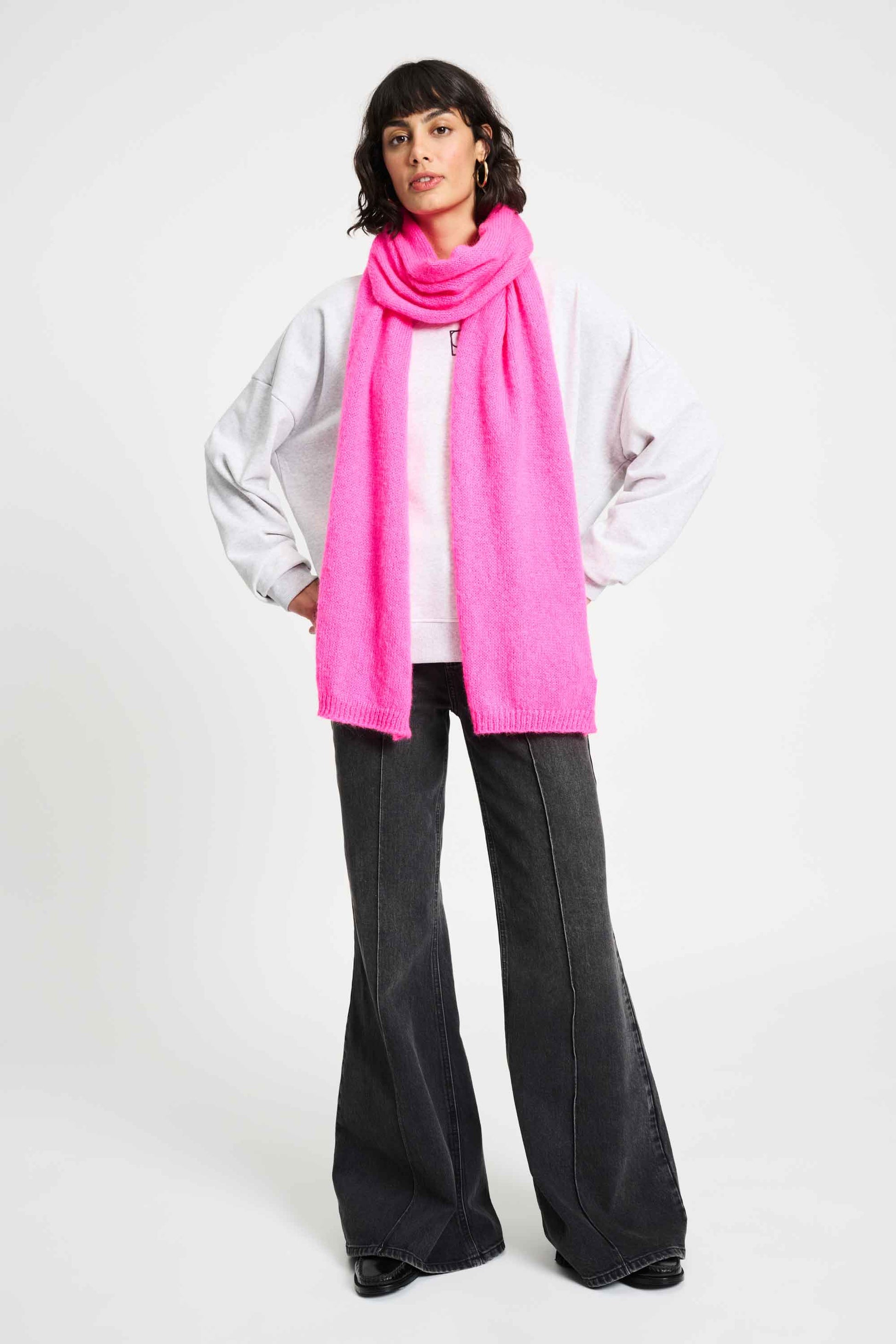 POM Amsterdam Shawls Pink / OS SHAWL - Dashing Pink