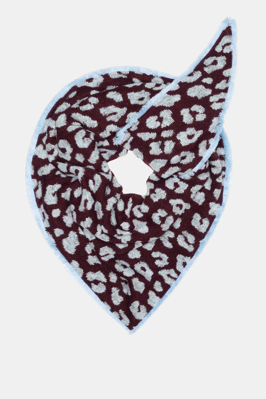 POM Amsterdam Shawls Purple / OS SHAWL - Leopard Plum