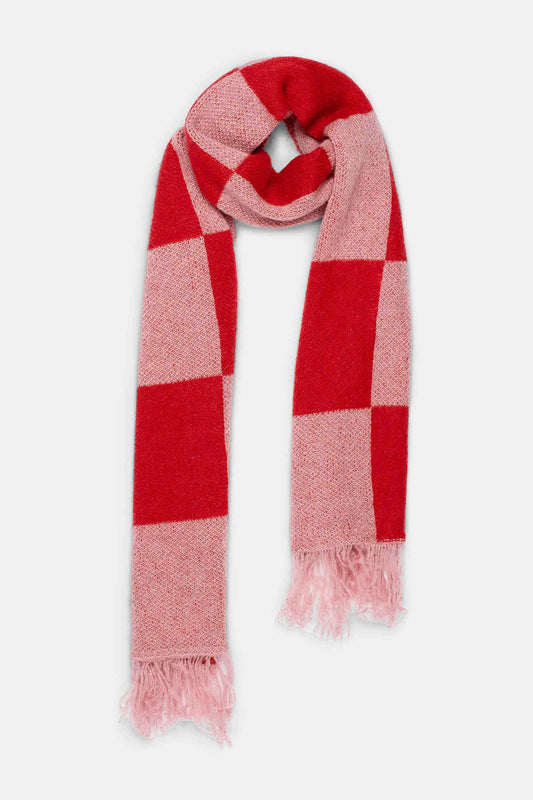 POM Amsterdam Shawls Red / OS SHAWL - Checks