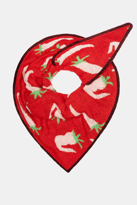 POM Amsterdam Shawls Red / OS SHAWL - Pepper Garden