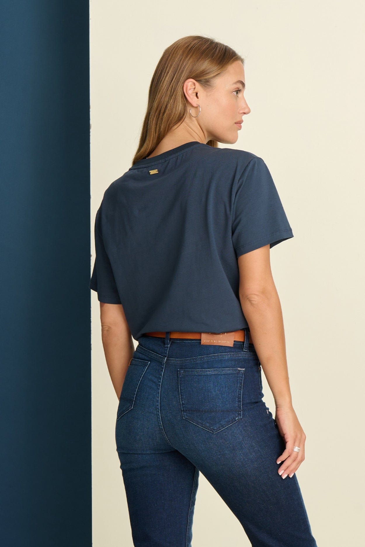 POM Amsterdam Tshirts TSHIRT - Eef Dark Blue