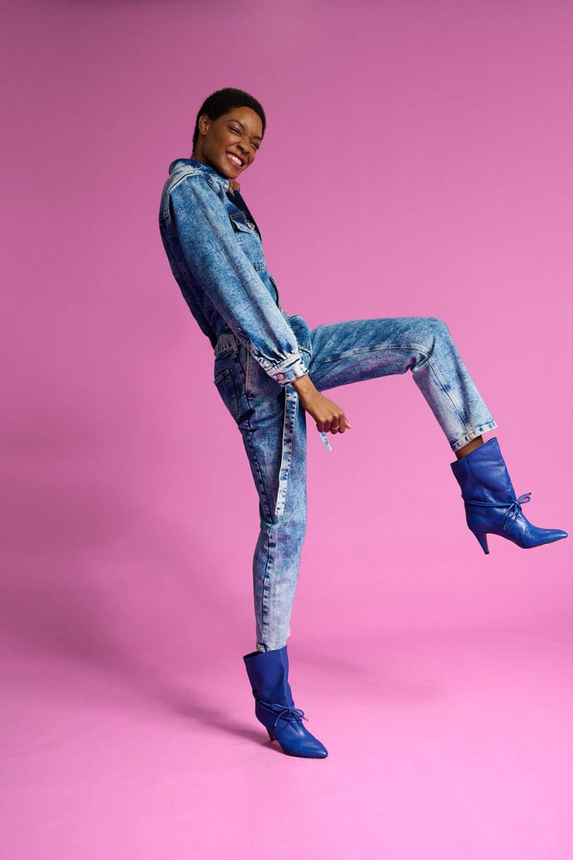 POM Amsterdam Jumpsuits JUMPSUIT - Denim Indigo Blue