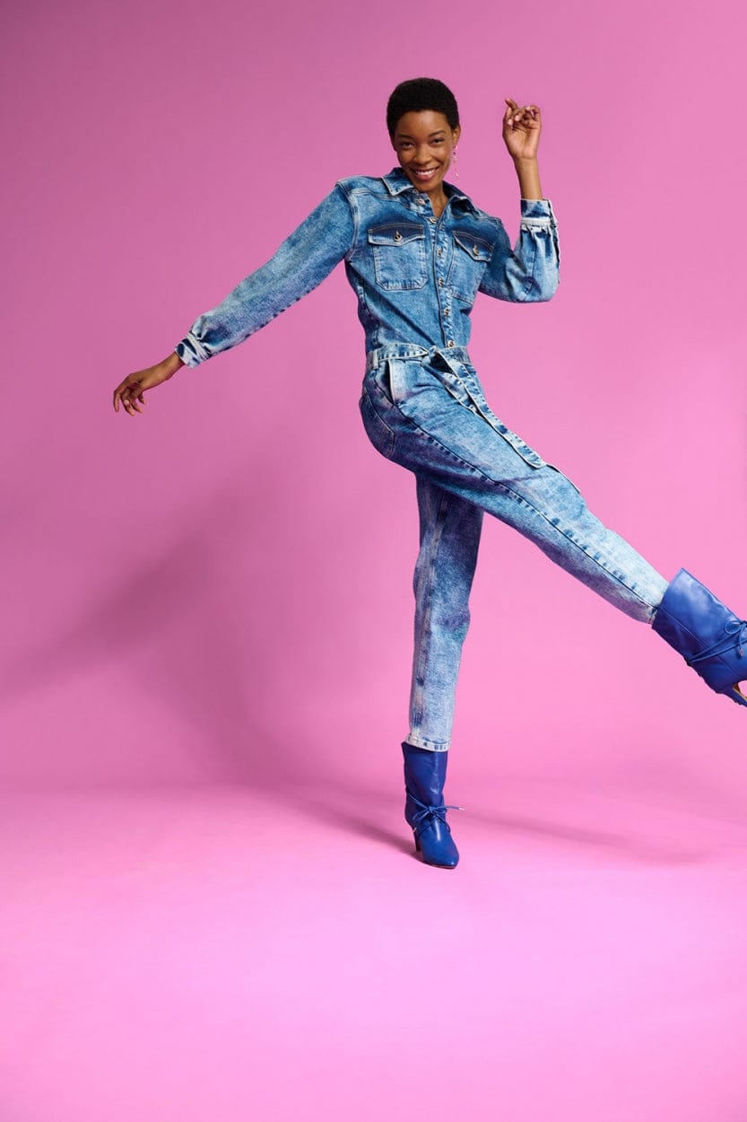 POM Amsterdam Jumpsuits JUMPSUIT - Denim Indigo Blue