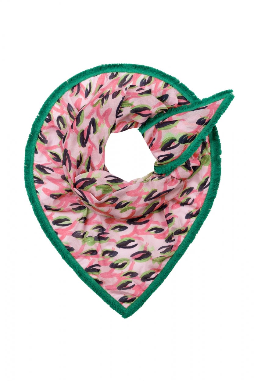 POM Amsterdam Shawls Pink / OS SCARF - Animal Pink