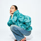 COAT - Cleo Teal Green Animal