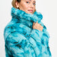 COAT - Cleo Teal Green Animal
