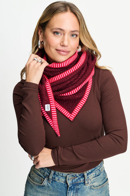 SHAWL - Hero Burgundy Red