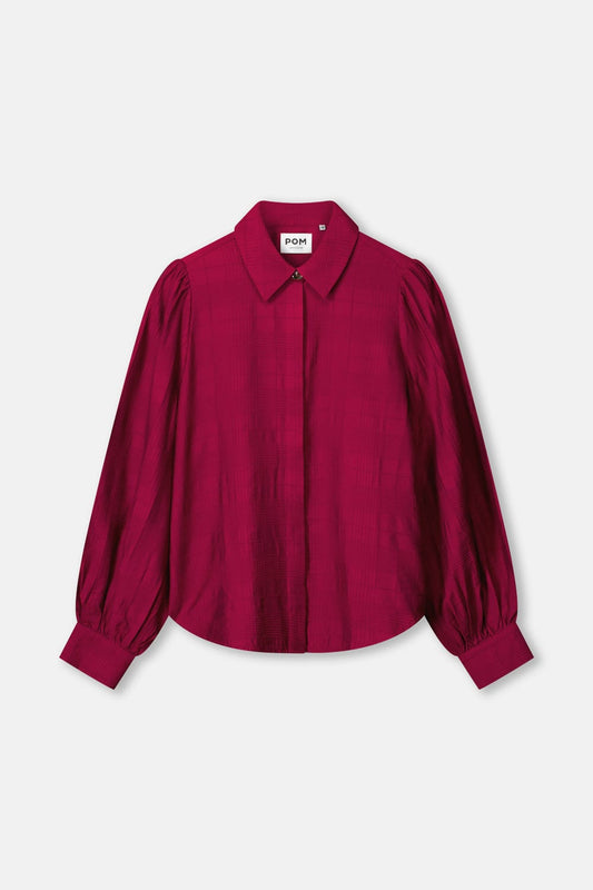 BLOUSE - Ivy Burgundy Red