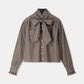 Burgundy blouse met klassieke kraag+Q41  | Ivy Burgundy Red | POM Amsterdam
