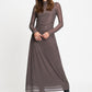 DRESS - Amber Check Brown