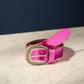 POM Amsterdam Belts BELT - Metallic Fuchsia Croco