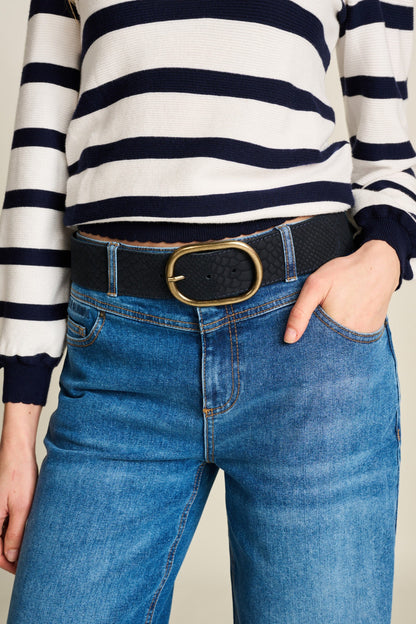 POM Amsterdam Belts Blue / 75 BELT - Olivia Suede Navy