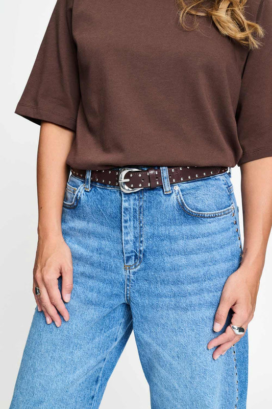 POM Amsterdam Belts Brown / 75 BELT- Rani Chocolate Brown