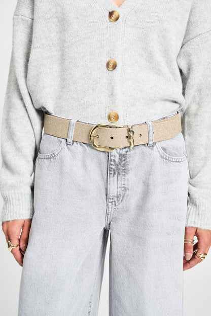 POM Amsterdam Belts Multi colour / 75 BELT -  Stardust Gold