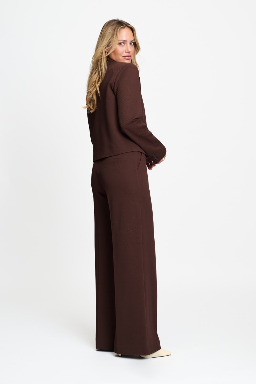 POM Amsterdam Blazers BLAZER - Cassie Chocolate Brown