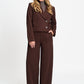 POM Amsterdam Blazers BLAZER - Cassie Chocolate Brown