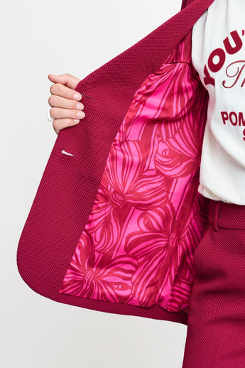 POM Amsterdam Blazers BLAZER - Chloé Burgundy Red