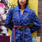 POM Amsterdam Blazers BLAZER - Laurie Check Blue