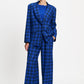 POM Amsterdam Blazers BLAZER - Laurie Check Blue