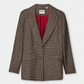 POM Amsterdam Blazers BLAZER - Laurie Check Brown