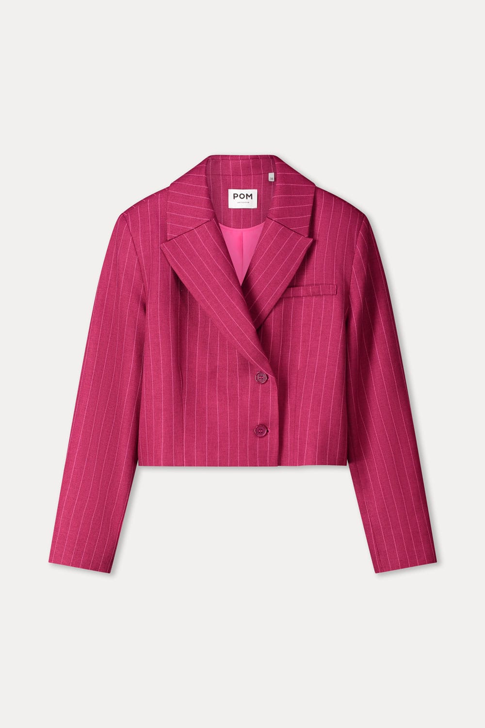 POM Amsterdam Blazers BLAZER - Rowan Striped Burgundy Red