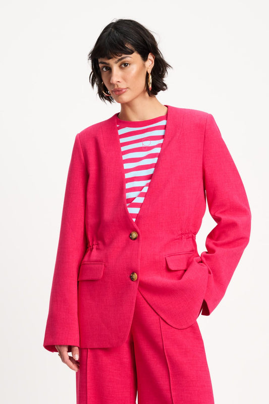 POM Amsterdam Blazers Pink / 34 BLAZER - Bright Rose