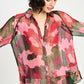POM Amsterdam Blouses BLOUSE - Abstract Flower Shimmer