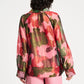 POM Amsterdam Blouses BLOUSE - Abstract Flower Shimmer