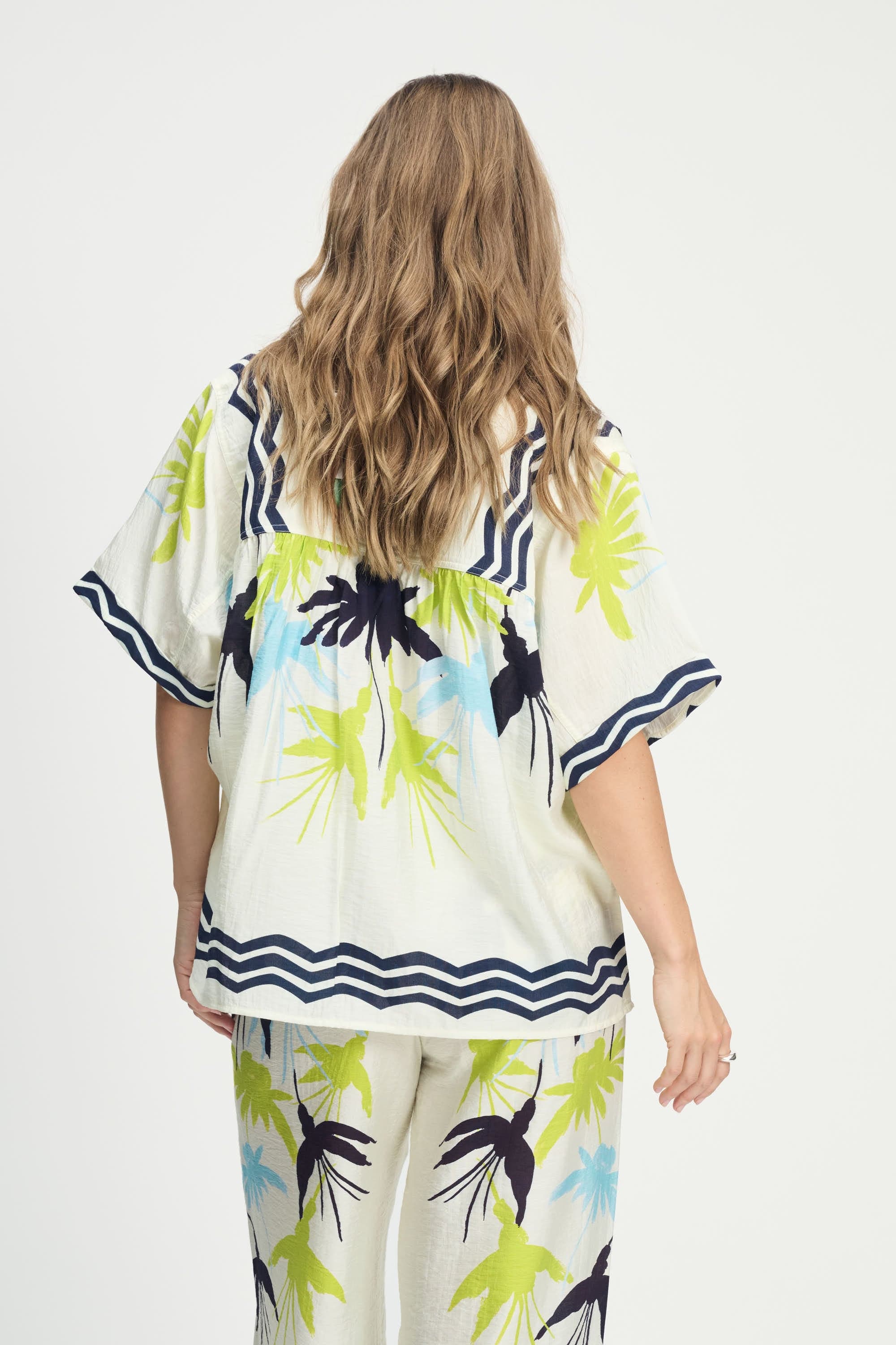 POM Amsterdam Blouses BLOUSE - Artisan Lime