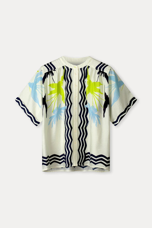 POM Amsterdam Blouses BLOUSE - Artisan Lime