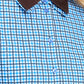 POM Amsterdam Blouses BLOUSE - Beau Check Sapphire Blue