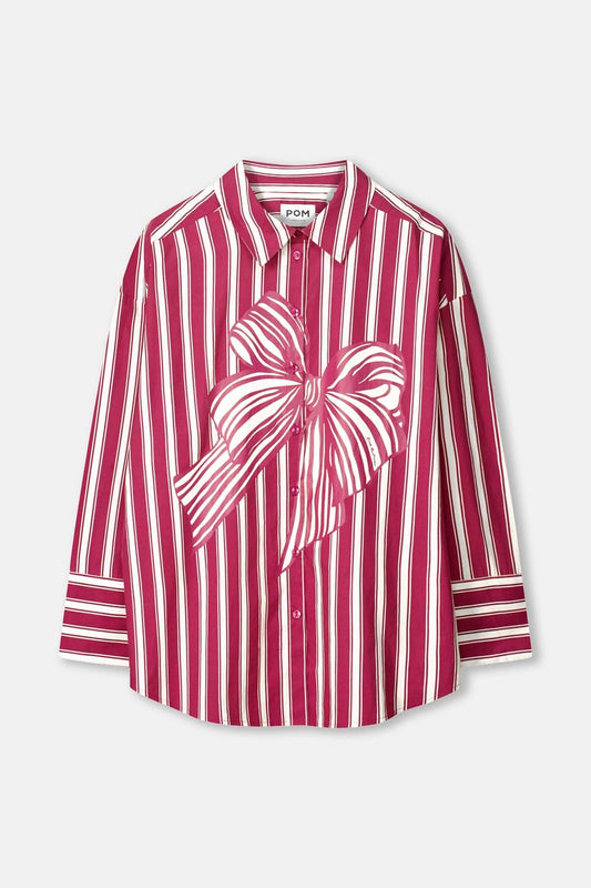 POM Amsterdam Blouses BLOUSE - Beau Ribbon Red